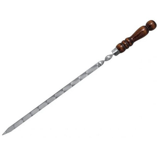 IESMS no nerūsējošā tērauda 500x12x3 mm (kopā 650 mm) ar koka rokturi